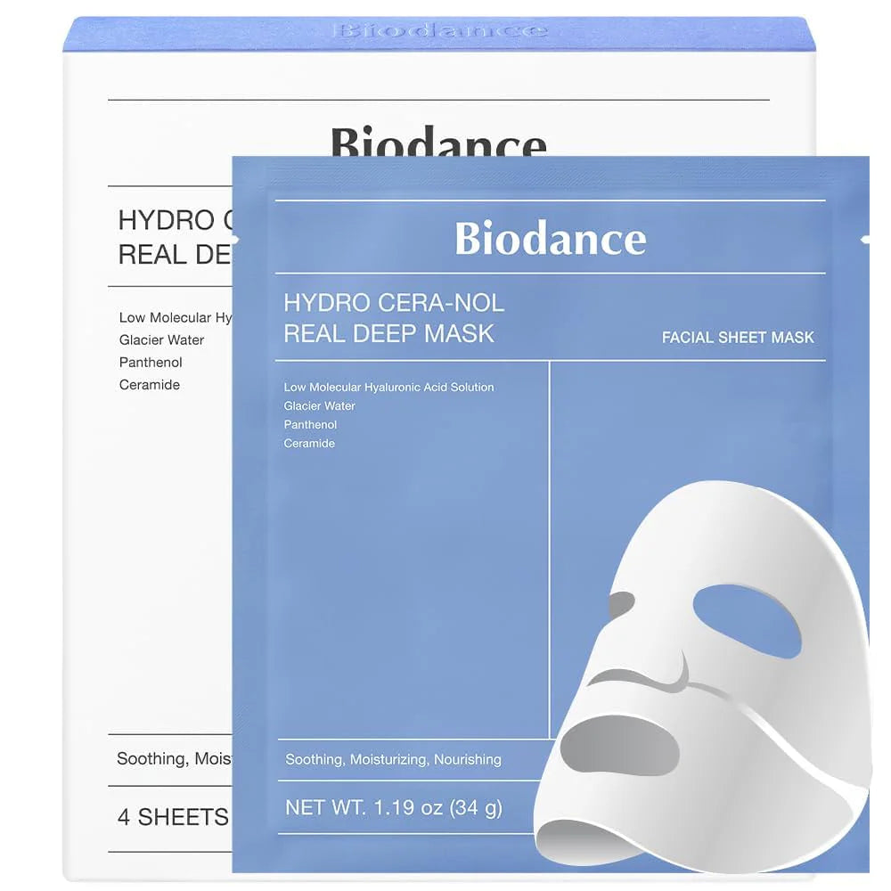 Biodance Hydro Cera-Nol Real Deep Mask - 1 Box 34g X 4 Pieces