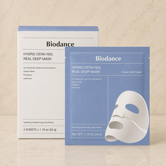 Biodance Hydro Cera-Nol Real Deep Mask - 1 Box 34g X 4 Pieces